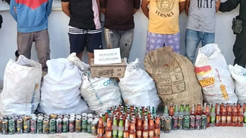 Cinco personas capturadas por intento de hurto de mercancía tras accidente en la vía San Alberto – La Mata