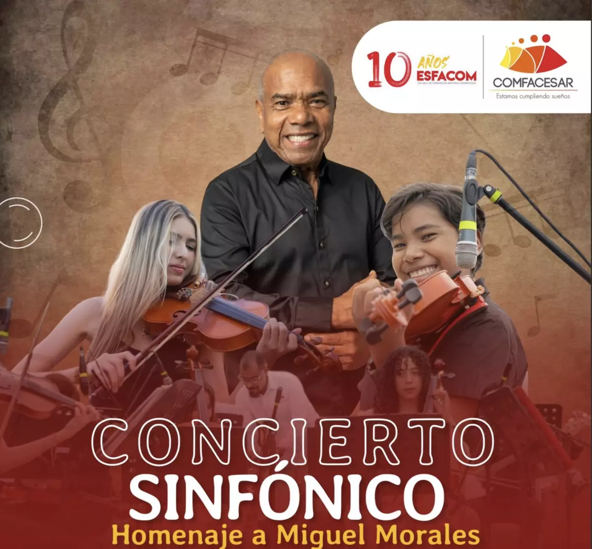 Miguel Morales celebra 40 años de vida artística con homenaje sinfónico en Valledupar