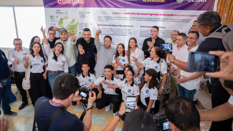 Más de 3.600 jóvenes del Cesar accederán a educación superior sin salir de su colegio