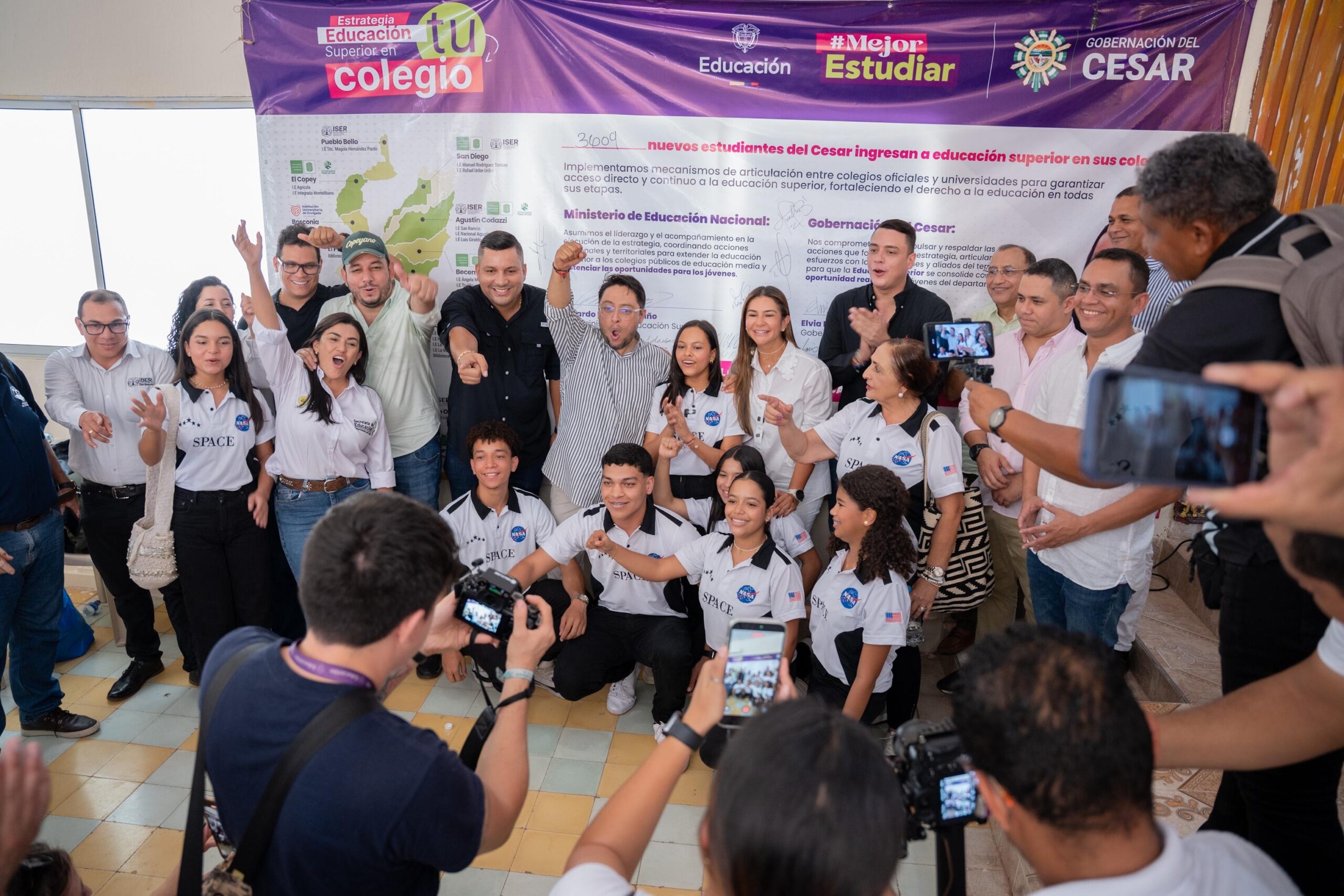 Más de 3.600 jóvenes del Cesar accederán a educación superior sin salir de su colegio