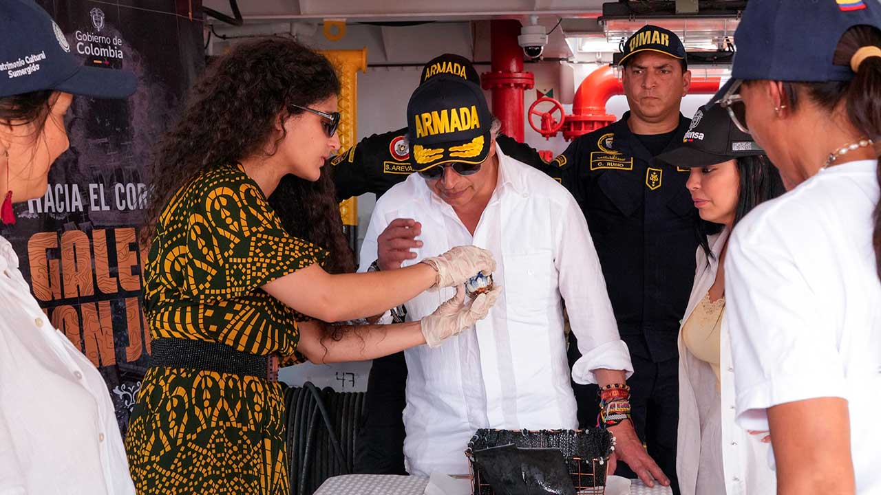 Presidente Petro destacó avance histórico en la recuperación de objetos del Galeón San José