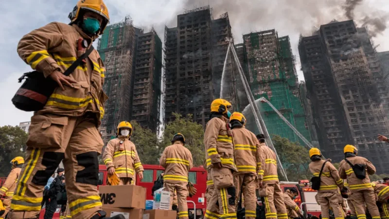 El incendio en complejo residencial de Hong Kong se ubica entre los más mortíferos del mundo en 25 años