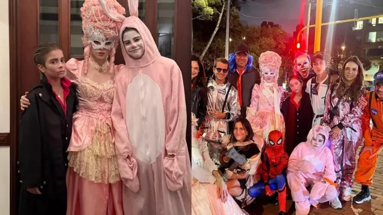 Shakira celebró Halloween en las calles de Bogotá antes de su concierto con la Filarmónica de Mujeres