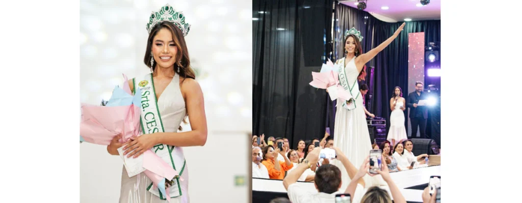 María Camila Tamayo fue impuesta como Señorita Cesar y representará al departamento en el Concurso Nacional de Belleza 2025