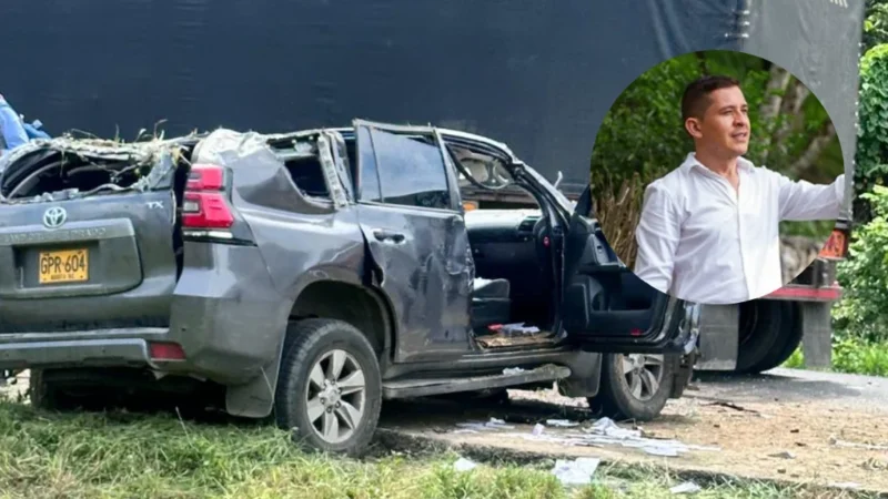 Candidato al Senado y su conductor resultan heridos en accidente de camioneta de la UNP en la vía San Alberto–La Mata